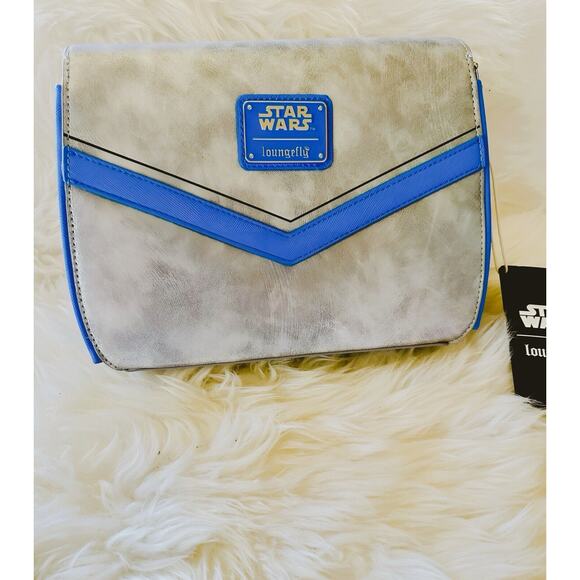 *NEW* Loungefly Star Wars Jango Fett Chain Strap Crossbody Bag - Picture 2 of 9